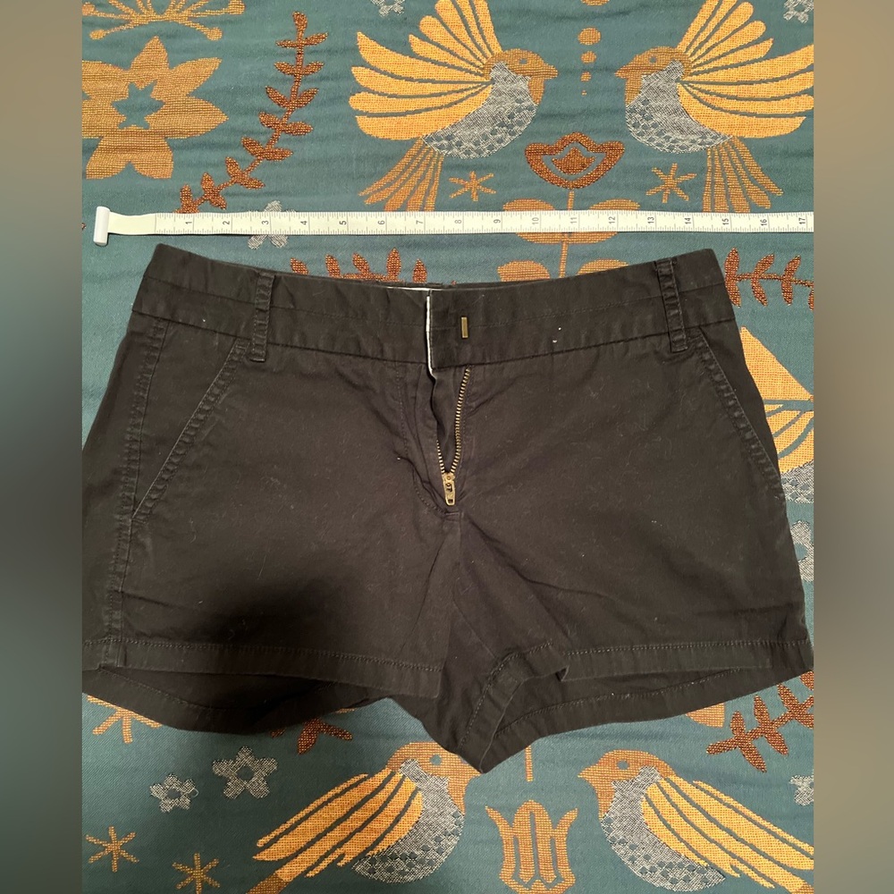 Bundle of J . Crew Black and Navy High Waist Shorts Sz 0